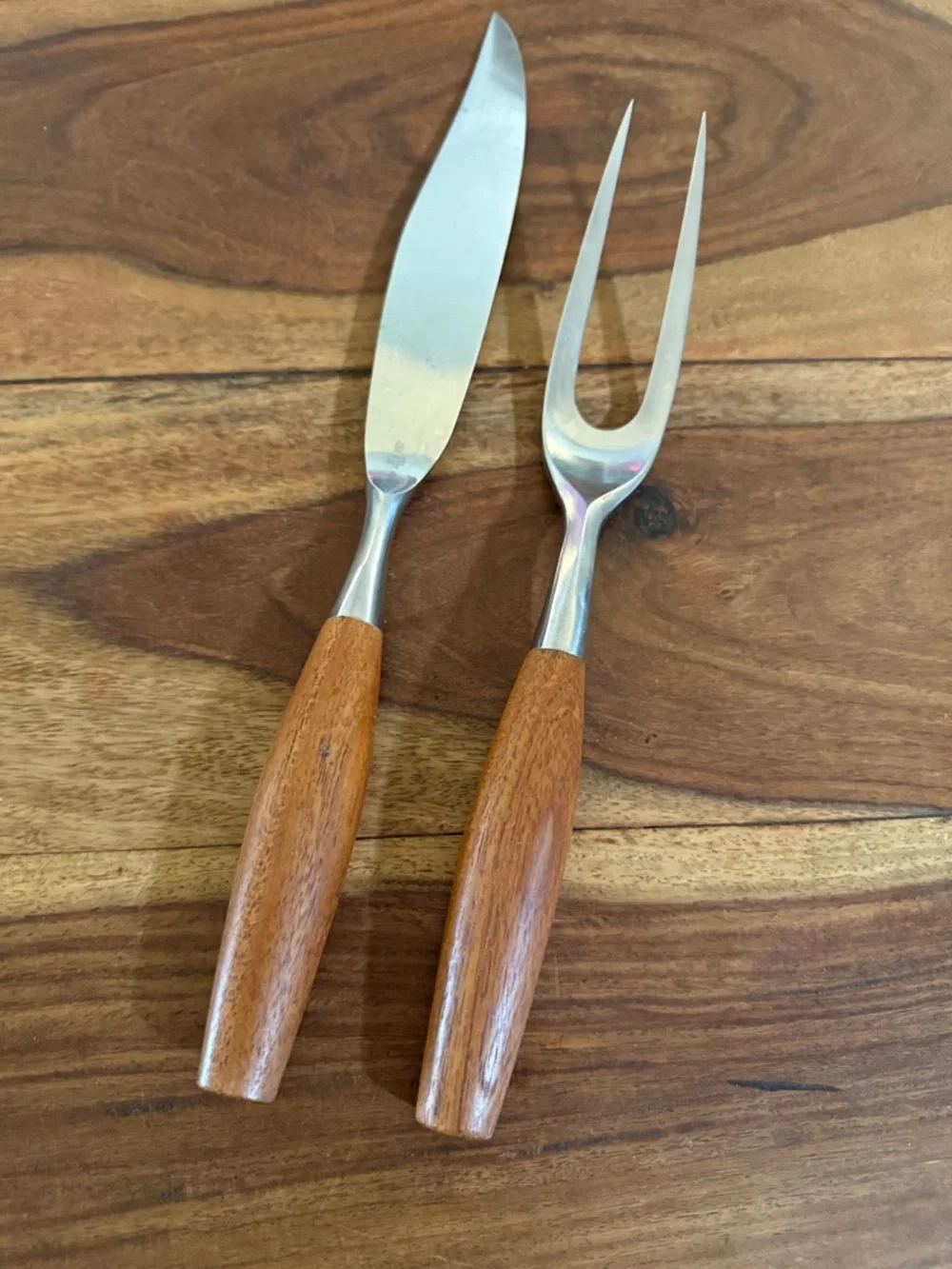 Vintage Dansk Fjord Carving Knife and Fork Set